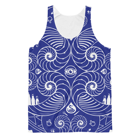 'Design Thinking' Fibonacci/Design Tools Icons Mandala - Unisex Classic Fit Tank Top
