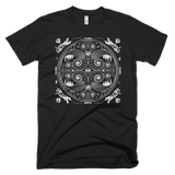 Design Thinking Mandala (Fibonacci, x-ray Unicorn, Tool icons)  - Short sleeve men's t-shirt